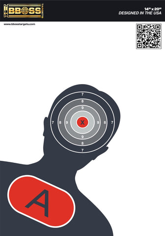 BBOSS TARGETS 14x20 Peak-Shot Target