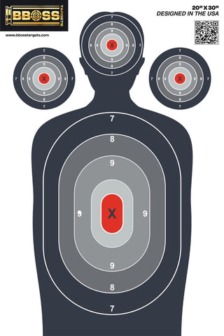 BBOSS TARGETS No Arm Silhouette 20x30 Target