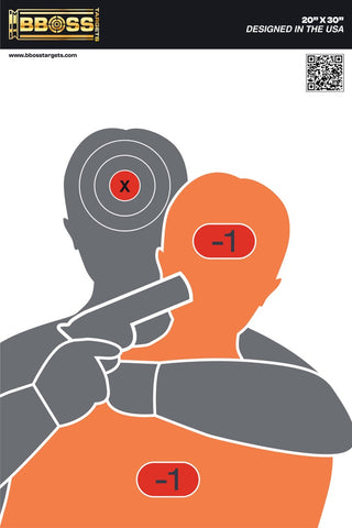 BBOSS TARGETS Hostage Situation 20x30 Target