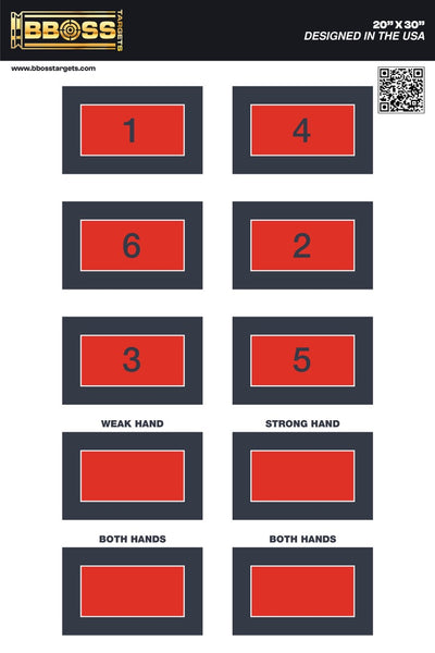 BBOSS TARGETS Dual-Hand Performance 20x30 Target