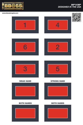BBOSS TARGETS Dual-Hand Performance 20x30 Target
